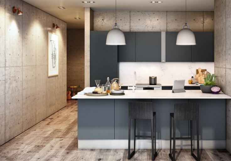 Thiết kế đảo bếp kiêm bàn ăn gia đình