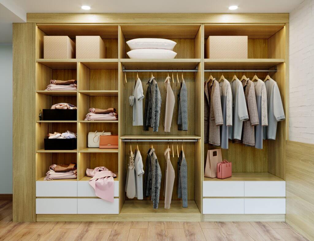 Tủ quần áo tiện dụng và quý phái